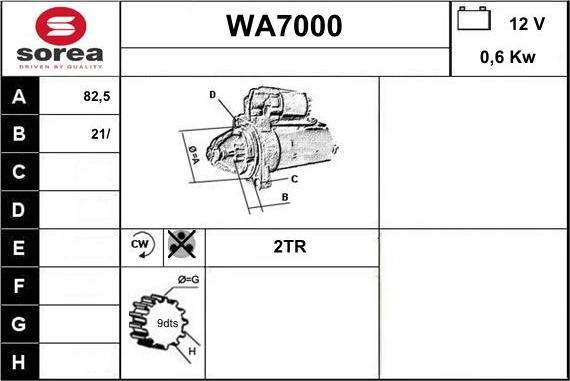 Sera WA7000 - Motorino d'avviamento autozon.pro