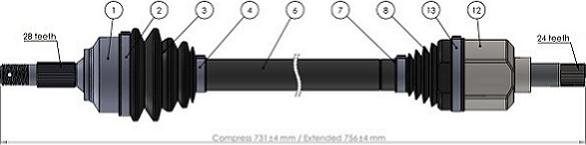 Sercore 221857 - Albero motore / Semiasse autozon.pro