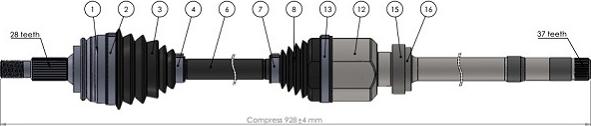 Sercore 221863 - Albero motore / Semiasse autozon.pro