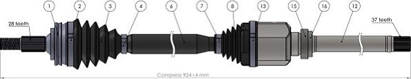 Sercore 221862 - Albero motore / Semiasse autozon.pro