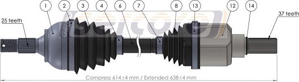 Sercore 221881 - Albero motore / Semiasse autozon.pro