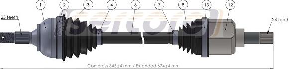 Sercore 221883 - Albero motore / Semiasse autozon.pro