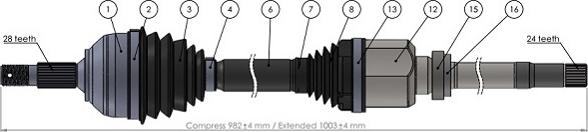 Sercore 221833 - Albero motore / Semiasse autozon.pro