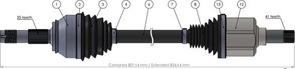 Sercore 221873 - Albero motore / Semiasse autozon.pro