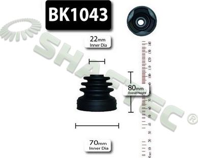 Shaftec BK1043 - Cuffia, Semiasse autozon.pro