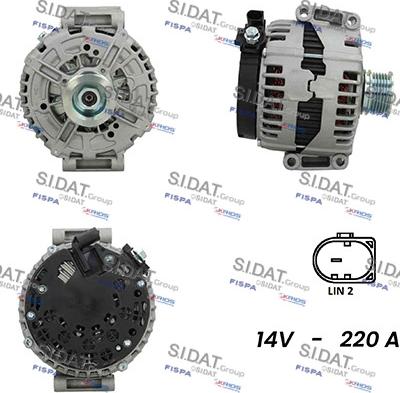 Sidat A12BH0948AS - Alternatore autozon.pro