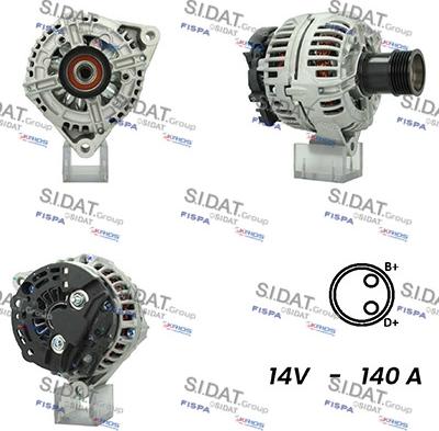 Sidat A12BH0903AS - Alternatore autozon.pro