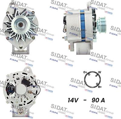 Sidat A12BH0916A2 - Alternatore autozon.pro