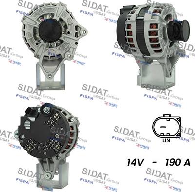 Sidat A12BH0982AS - Alternatore autozon.pro