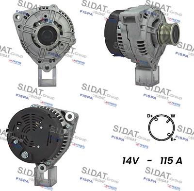 Sidat A12BH0934A2 - Alternatore autozon.pro