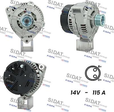 Sidat A12BH0935A2 - Alternatore autozon.pro