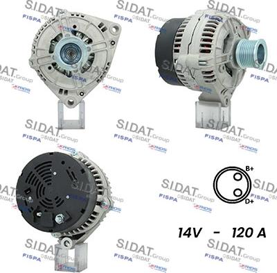 Sidat A12BH0933A2 - Alternatore autozon.pro