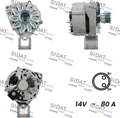 Sidat A12BH0929A2 - Alternatore autozon.pro