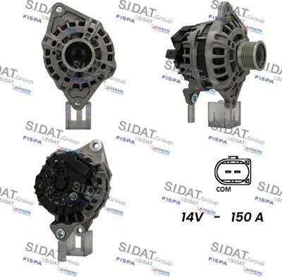 Sidat A12BH0925 - Alternatore autozon.pro