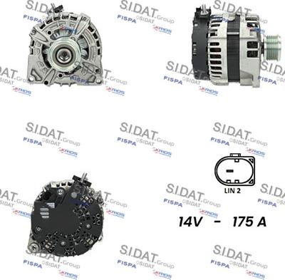 Sidat A12BH0974 - Alternatore autozon.pro