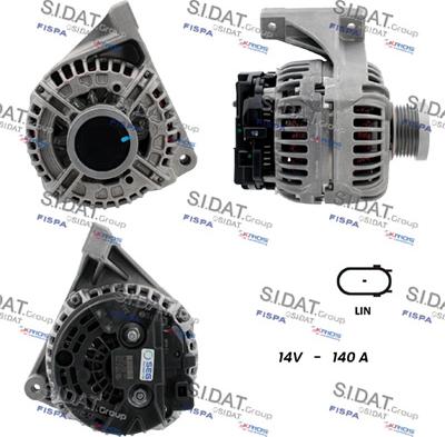 Sidat A12BH0440 - Alternatore autozon.pro