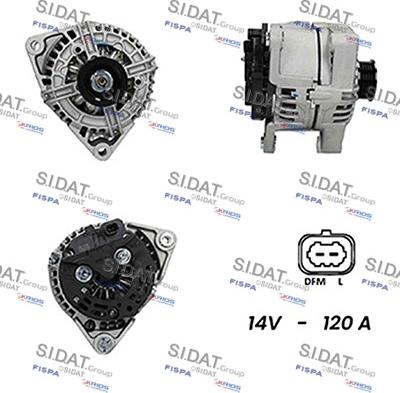 Sidat A12BH0459A2 - Alternatore autozon.pro