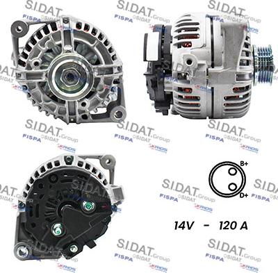 Sidat A12BH0456A2 - Alternatore autozon.pro