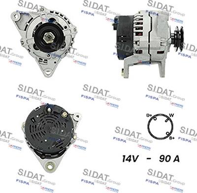 Sidat A12BH0404A2 - Alternatore autozon.pro