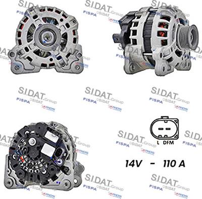 Sidat A12BH0402 - Alternatore autozon.pro