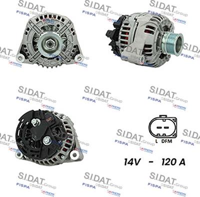 Sidat A12BH0412A2 - Alternatore autozon.pro