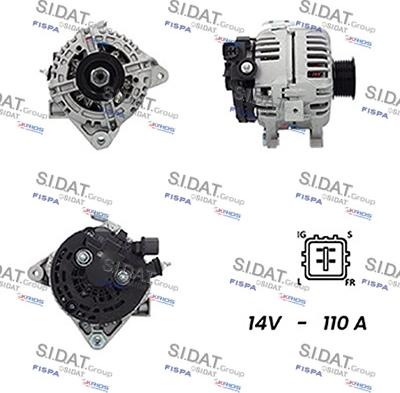 Sidat A12BH0484A2 - Alternatore autozon.pro