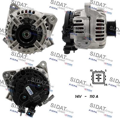 Sidat A12BH0484 - Alternatore autozon.pro