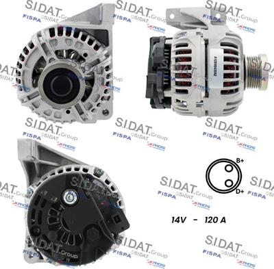 Sidat A12BH0439A2 - Alternatore autozon.pro