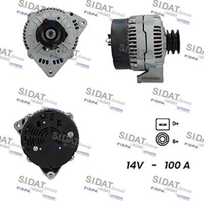 Sidat A12BH0438A2 - Alternatore autozon.pro