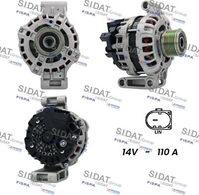 Sidat A12BH0590 - Alternatore autozon.pro