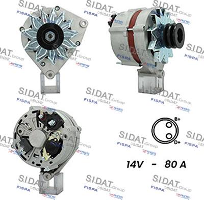 Sidat A12BH0597A2 - Alternatore autozon.pro