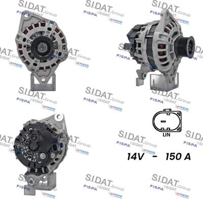 Sidat A12BH0545 - Alternatore autozon.pro