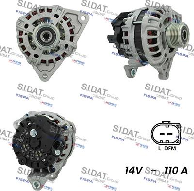 Sidat A12BH0543A2 - Alternatore autozon.pro