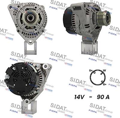 Sidat A12BH0555A2 - Alternatore autozon.pro