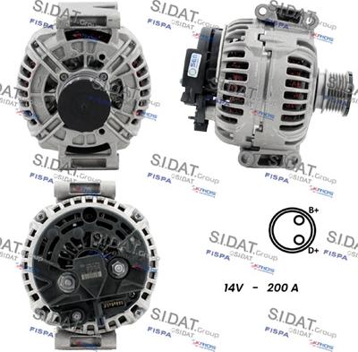 Sidat A12BH0561 - Alternatore autozon.pro