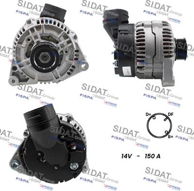 Sidat A12BH0501A2 - Alternatore autozon.pro