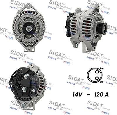 Sidat A12BH0631A2 - Alternatore autozon.pro