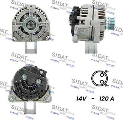 Sidat A12BH0638A2 - Alternatore autozon.pro