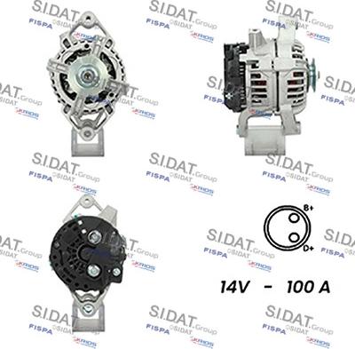 Sidat A12BH0633A2 - Alternatore autozon.pro