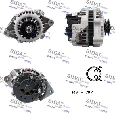 Sidat A12BH0637A2 - Alternatore autozon.pro