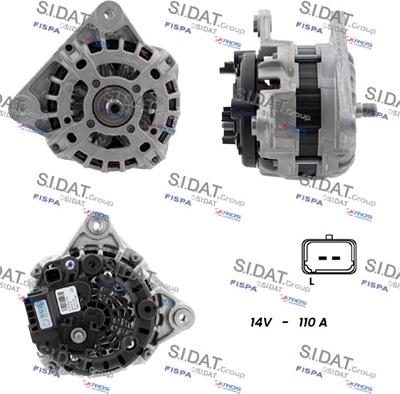 Sidat A12BH0043 - Alternatore autozon.pro