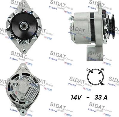 Sidat A12BH0056A2 - Alternatore autozon.pro