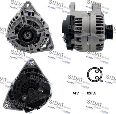 Sidat A12BH0068 - Alternatore autozon.pro