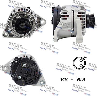 Sidat A12BH0080A2 - Alternatore autozon.pro