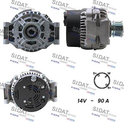 Sidat A12BH0082A2 - Alternatore autozon.pro