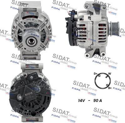 Sidat A12BH0082 - Alternatore autozon.pro