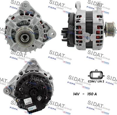 Sidat A12BH0070 - Alternatore autozon.pro