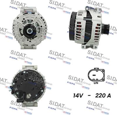 Sidat A12BH0195AS - Alternatore autozon.pro