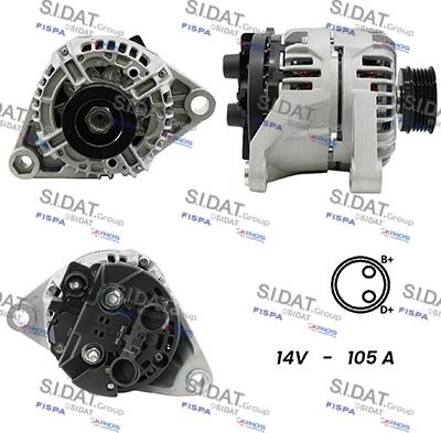 Sidat A12BH0191A2 - Alternatore autozon.pro