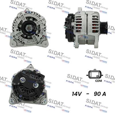 Sidat A12BH0146AS - Alternatore autozon.pro